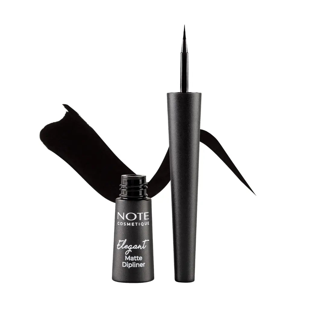 Maquillage femme Note Cosmétique Eyeliner liquide Elegant Matte Dipliner Noir