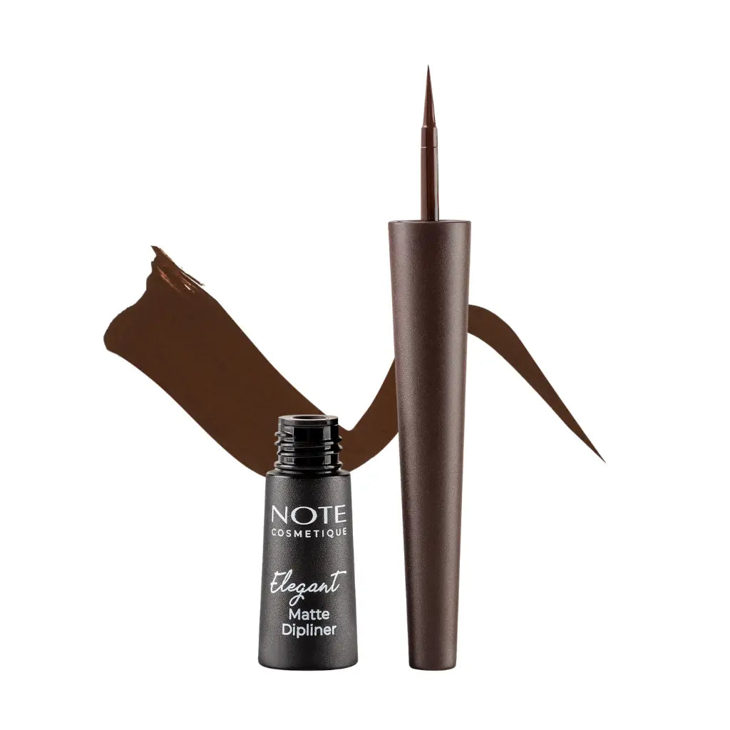 Maquillage femme Note Cosmétique Eyeliner liquide Elegant Matte Dipliner Marron