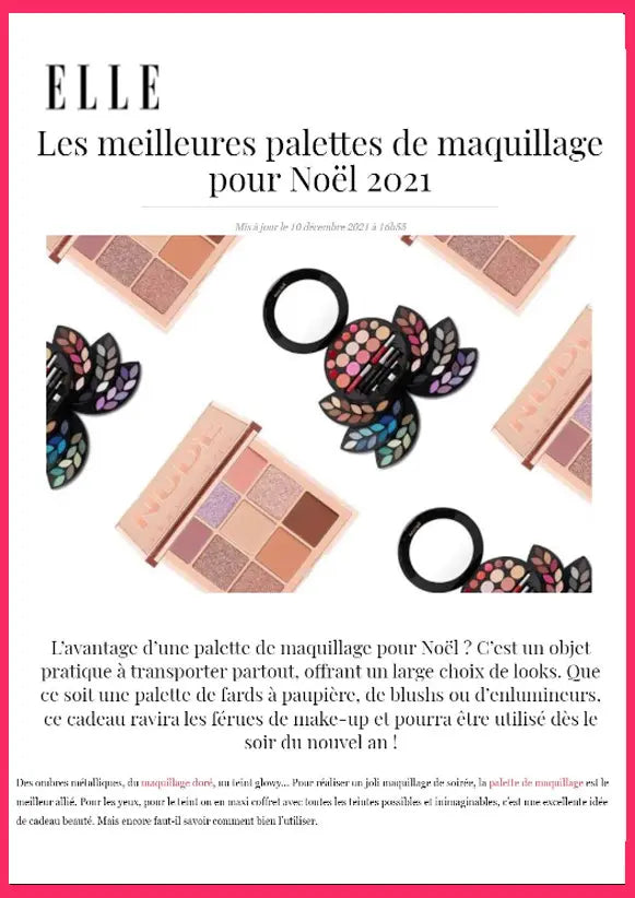 Article partenariats maquillage femme - Note Cosmétique Profesionnal Eyeshadow fard à paupières