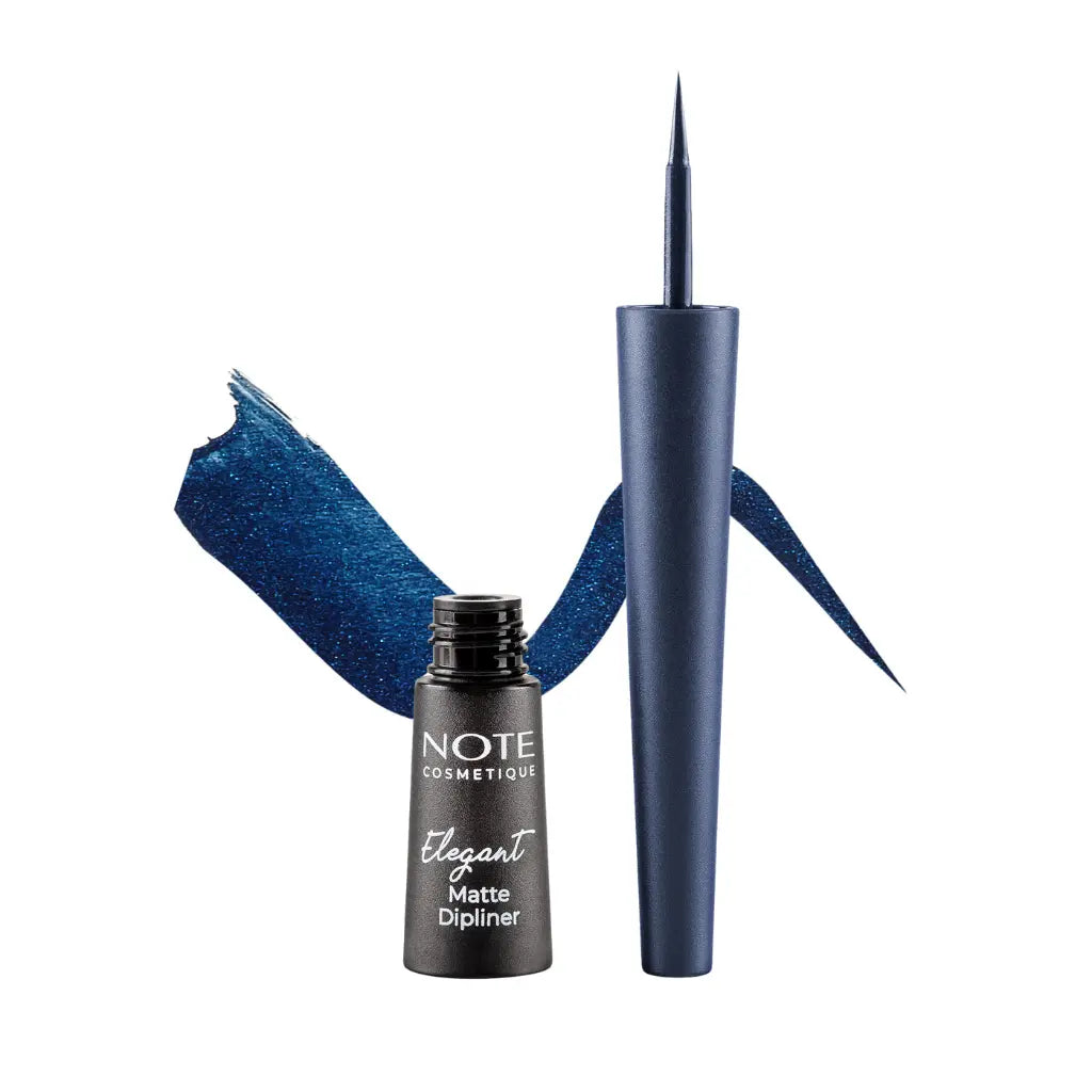 Maquillage femme Note Cosmétique Eyeliner liquide Elegant Matte Dipliner Bleu