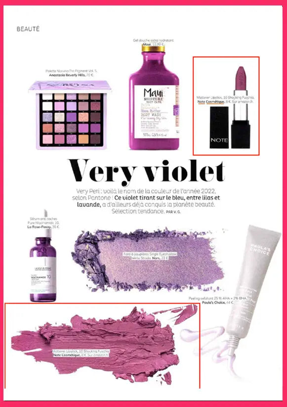 Article partenariats maquillage femme - Note Cosmétique Long Wearing Lipstick Rouge a levres