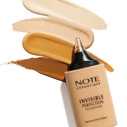 Invisible perfection Foundation, Fond de teint NOTE Cosmétique, maquillage femme, fond de teint beige, anti imperfections, effet seconde peau