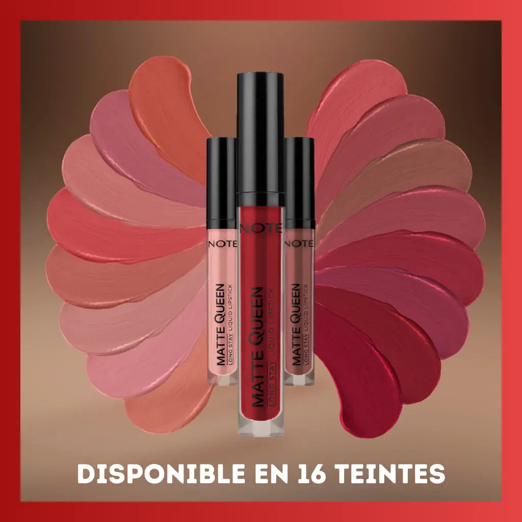 Matte Queen Liquid Lipstick disponible en 16 teintes